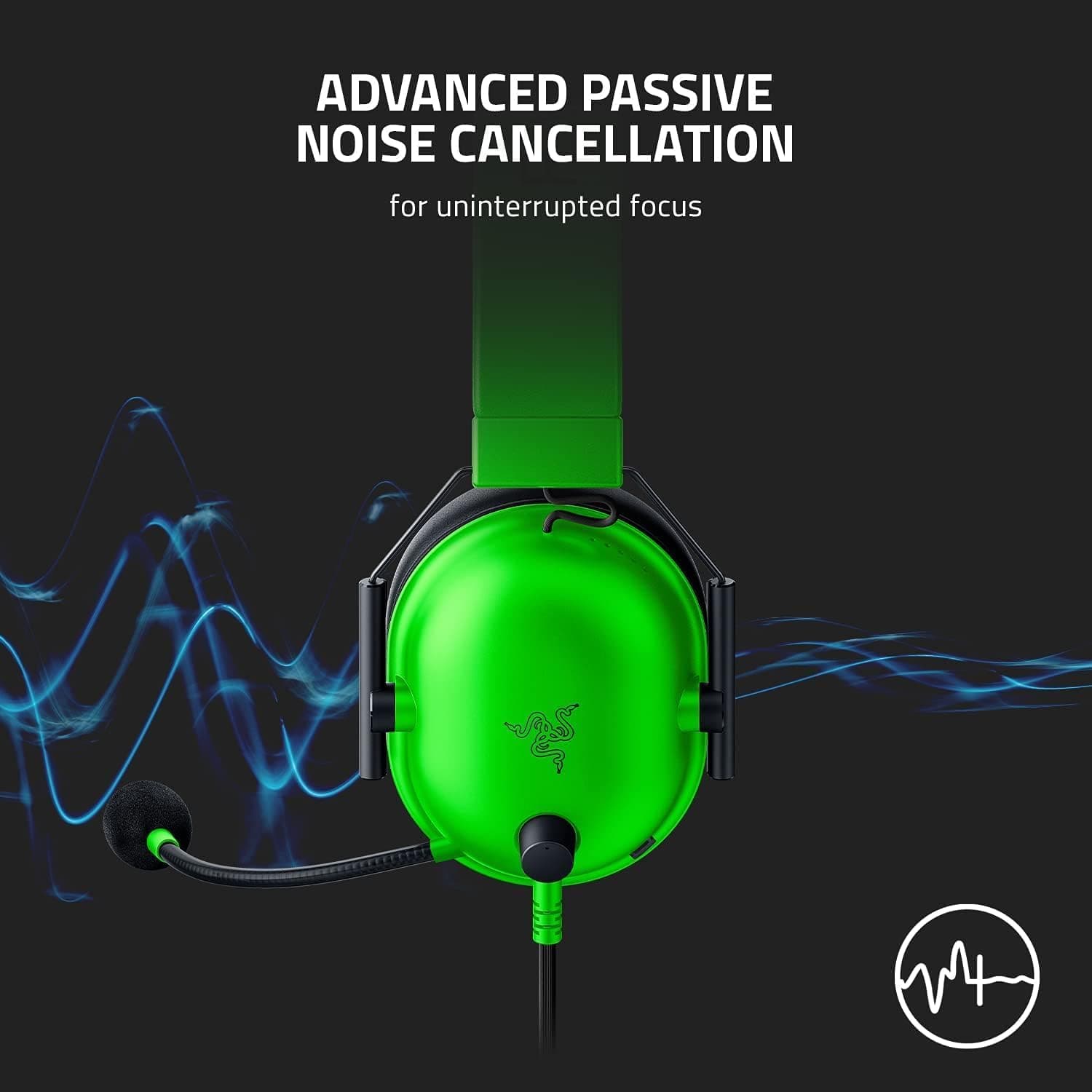 هدست گیمینگ Razer Blackshark V2 X صدای سوراند 7.1 سبز هدست گیمینگ Razer Blackshark V2 X صدای سوراند 7.1 سبز