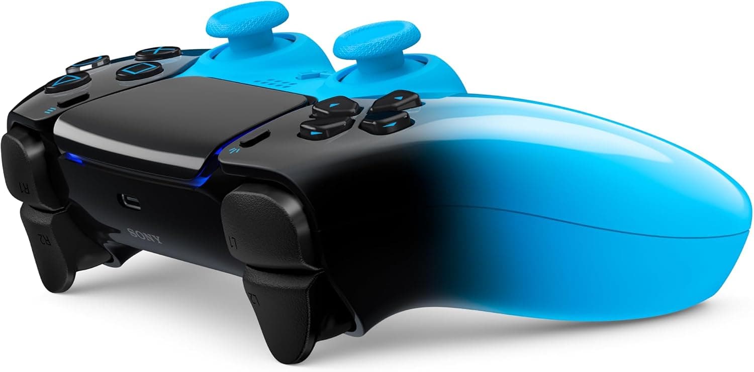 دسته بازی بیسیم PlayStation مدل DualSense رنگ آبی ریتم برای PS5 دسته بازی بیسیم PlayStation مدل DualSense رنگ آبی ریتم برای PS5