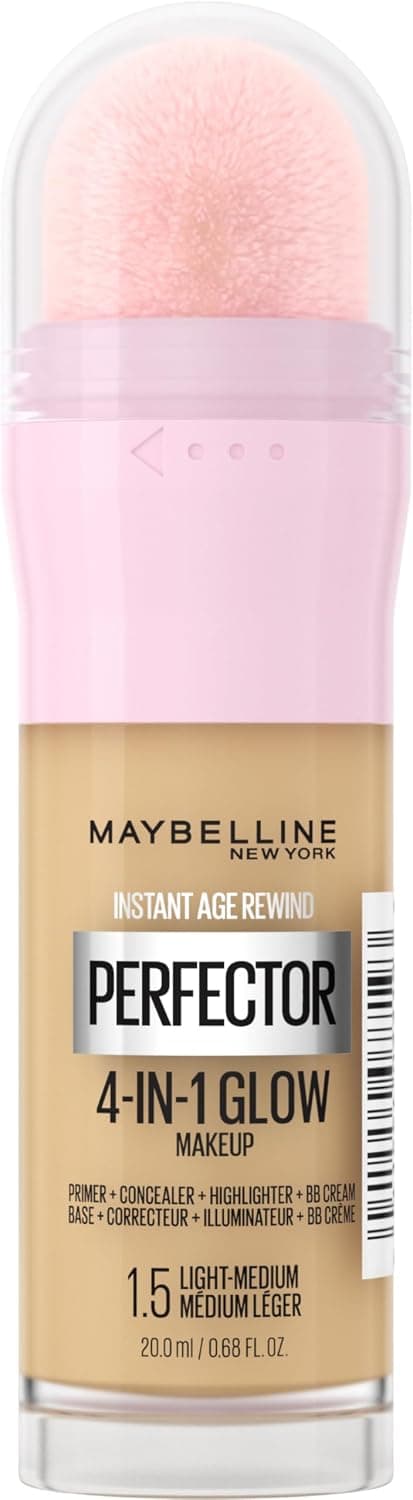 پرایمر، کانسیلر و هایلایتر ۴ کاره MAYBELLINE New York Instant Anti Age Rewind Perfector رنگ 1.5 Light Medium پرایمر، کانسیلر و هایلایتر ۴ کاره MAYBELLINE New York Instant Anti Age Rewind Perfector رنگ 1.5 Light Medium