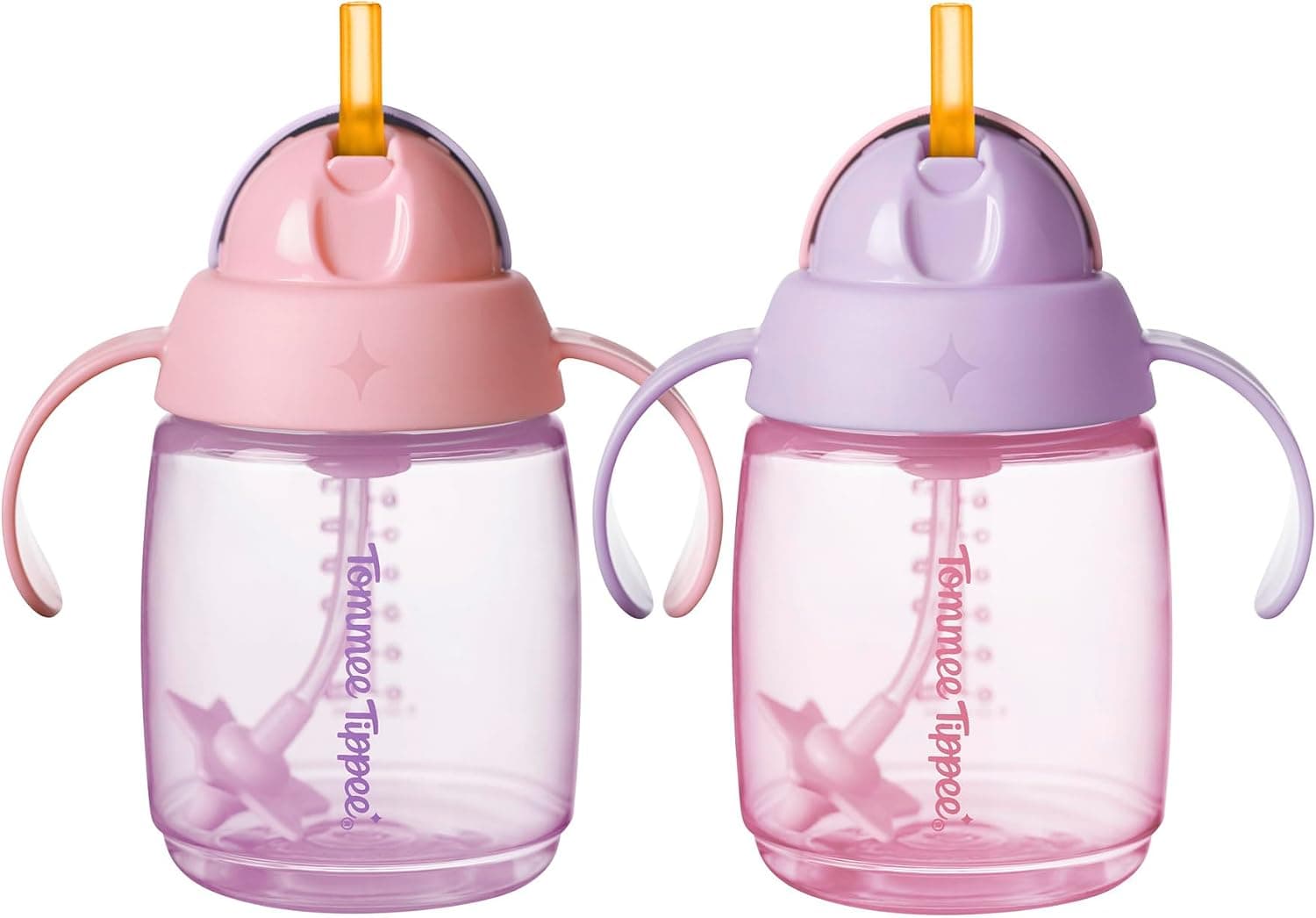 لیوان نیدار آموزشی Tommee Tippee سری Trainer 240ml بسته 2 تایی صورتی و بنفش لیوان نیدار آموزشی Tommee Tippee سری Trainer 240ml بسته 2 تایی صورتی و بنفش