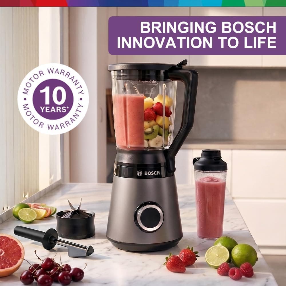 مخلوطکن BOSCH نقرهای 1200W مدل MMB6174SG مخلوطکن BOSCH نقرهای 1200W مدل MMB6174SG