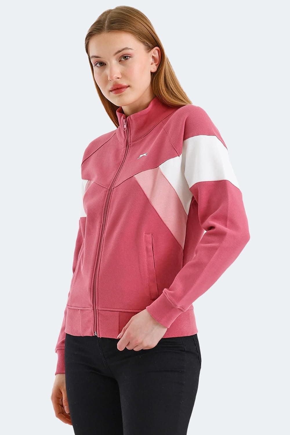 سویشرت Slazenger VICTORY یقهایستاده زیپدار جیبدار مدل ST24WK013 سویشرت Slazenger VICTORY یقهایستاده زیپدار جیبدار مدل ST24WK013