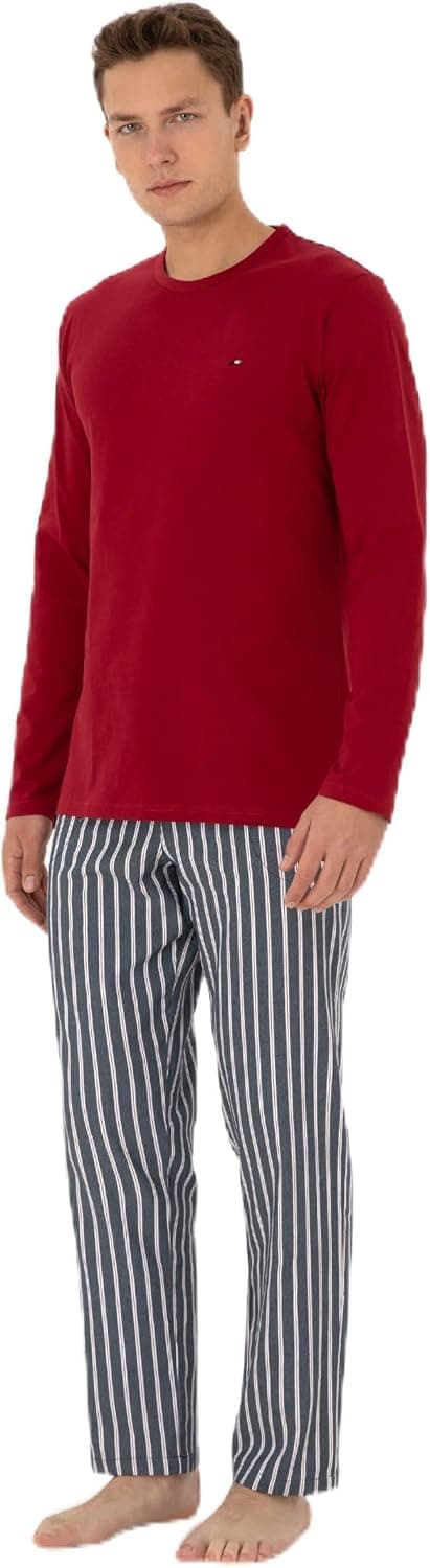 ست پیژامه مردانه U.S. POLO ASSN. زرشکی مدل 50318612-VR014 ست پیژامه مردانه U.S. POLO ASSN. زرشکی مدل 50318612-VR014