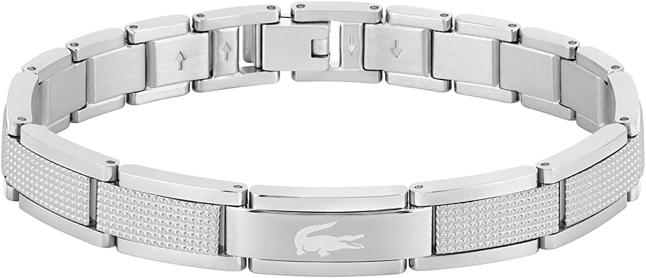 دستبند مردانه Lacoste زنجیری استیل ضد زنگ Stencil Collection دستبند مردانه Lacoste زنجیری استیل ضد زنگ Stencil Collection