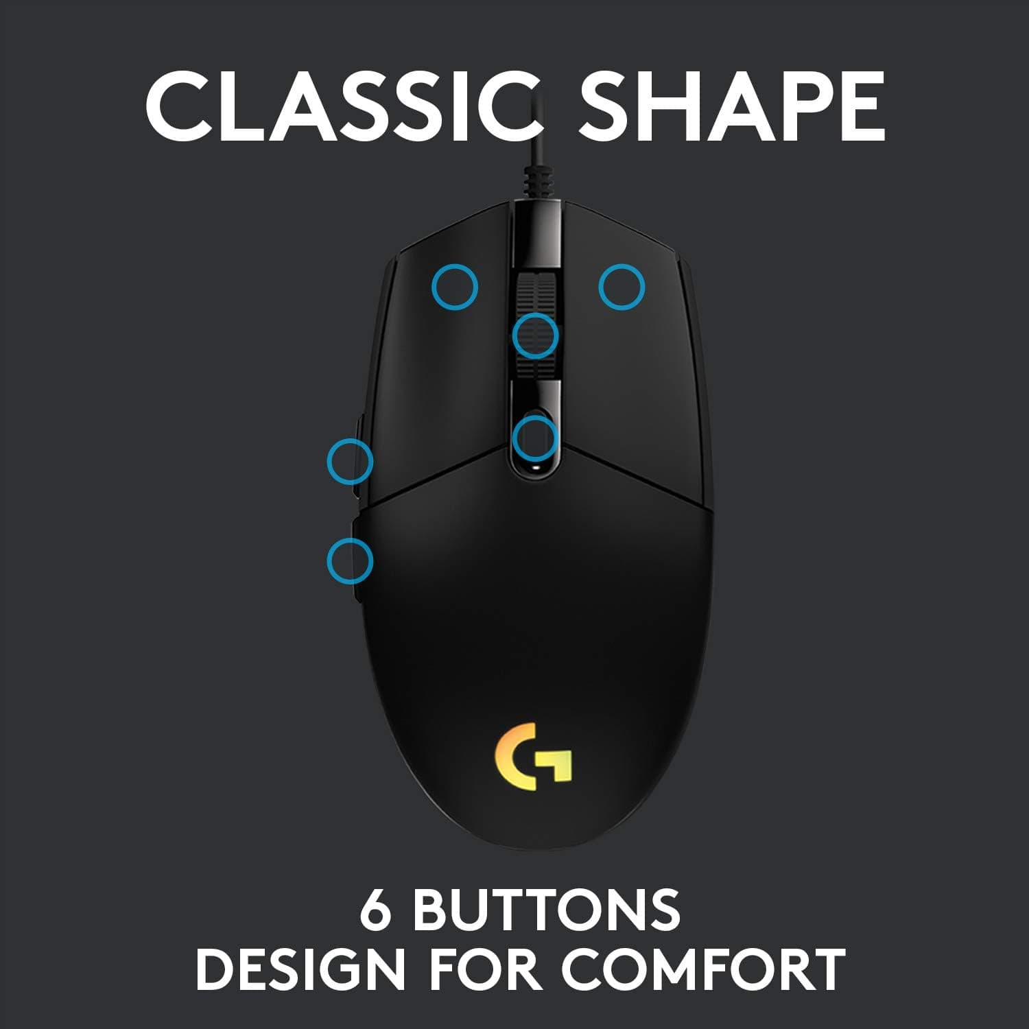 ماوس گیمینگ Logitech G مدل G102 LIGHTSYNC مشکی ماوس گیمینگ Logitech G مدل G102 LIGHTSYNC مشکی