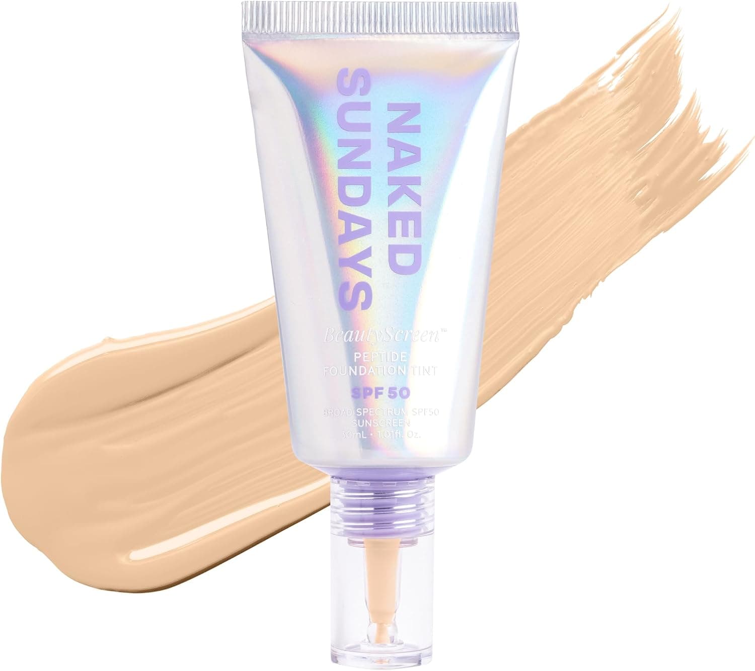 کرم پودر تینت Naked Sundays BeautyScreen Peptide SPF50 رنگ 2.5 روشن خنثی کرم پودر تینت Naked Sundays BeautyScreen Peptide SPF50 رنگ 2.5 روشن خنثی
