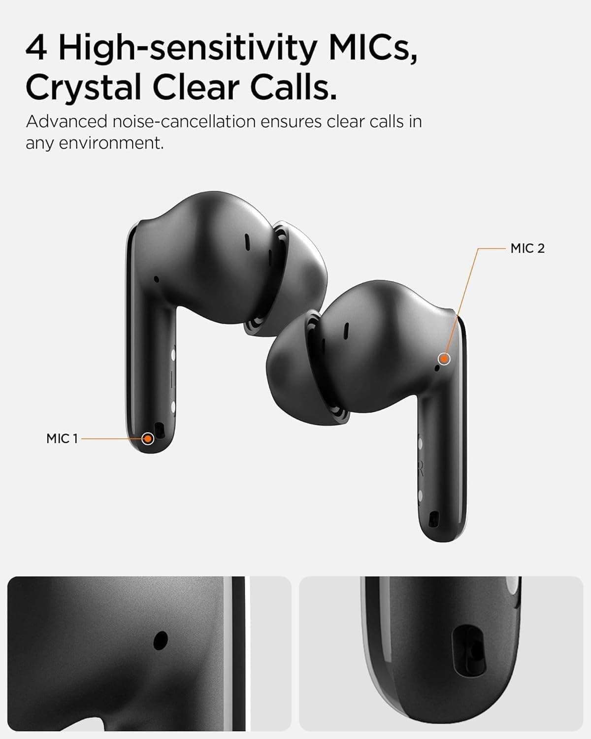 ایرباد بیسیم Spigen Audio TWS S10 با حذف نویز فعال مشکی مدل ASD07886 ایرباد بیسیم Spigen Audio TWS S10 با حذف نویز فعال مشکی مدل ASD07886
