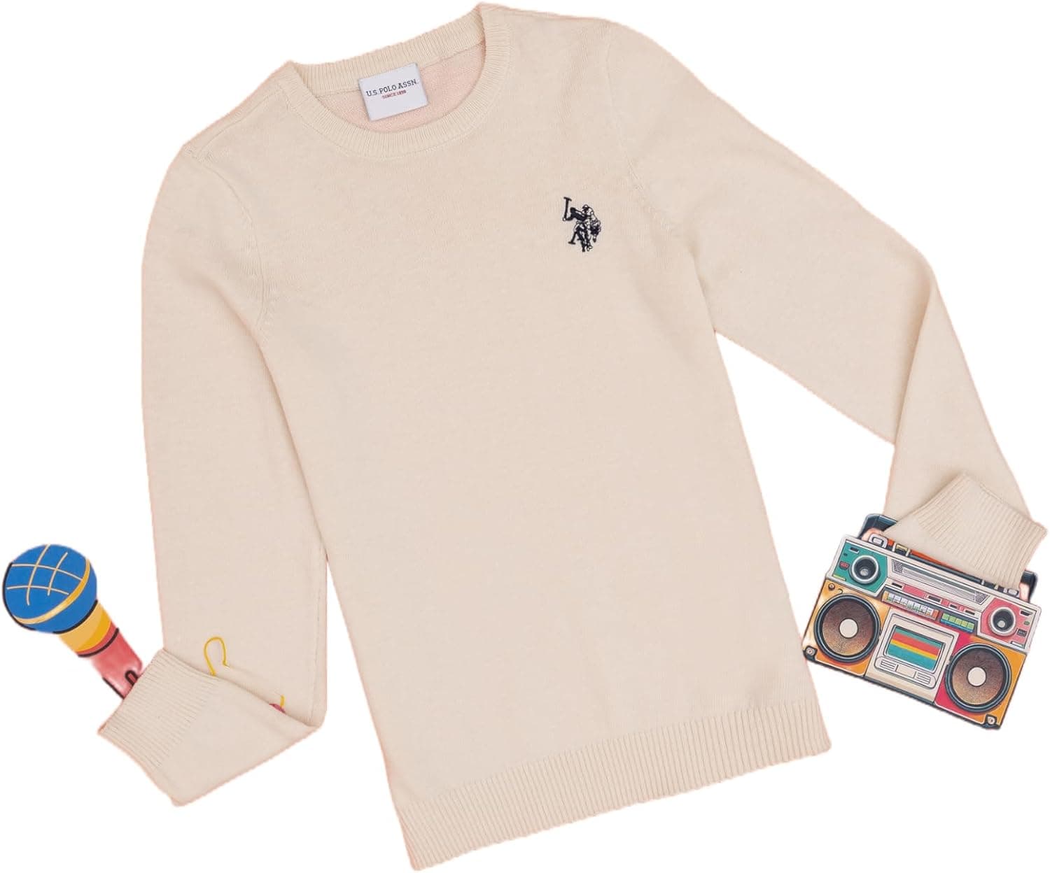 پلیور بافت دخترانه U.S. POLO ASSN. مدل 50293586 پلیور بافت دخترانه U.S. POLO ASSN. مدل 50293586