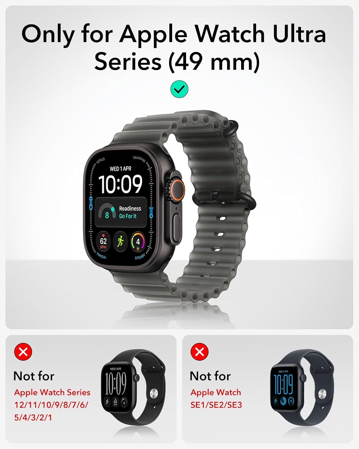 قاب ESR برای Apple Watch Ultra 4 (2026)/3/2/Ultra همراه محافظ صفحه نمایش قاب ESR برای Apple Watch Ultra 4 (2026)/3/2/Ultra همراه محافظ صفحه نمایش