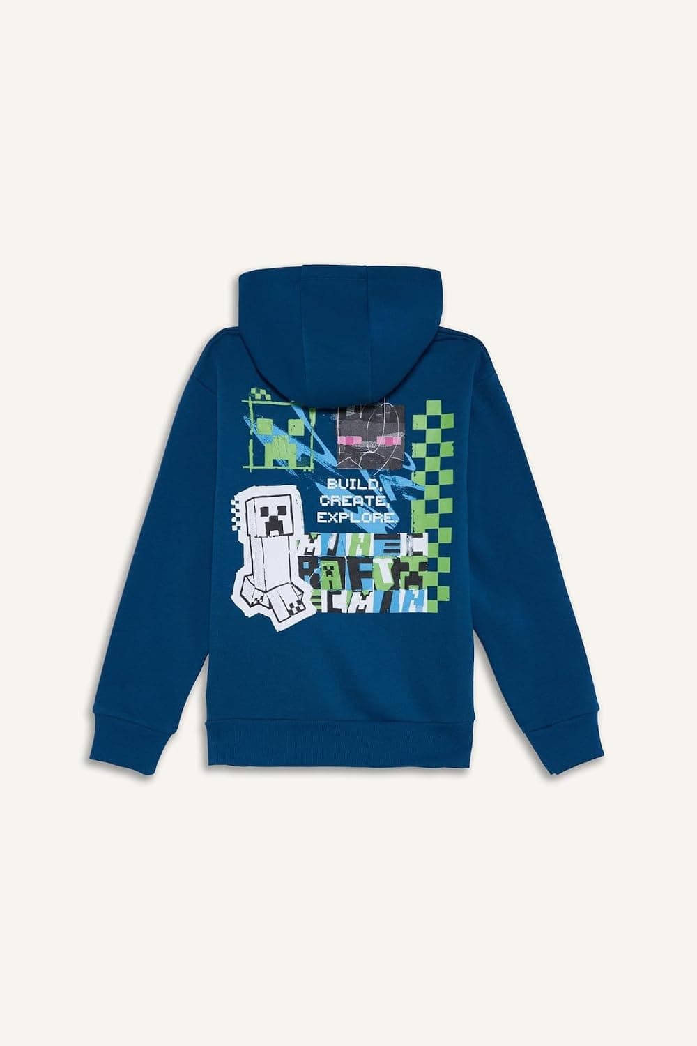 سوئیشرت کاپوتدار پسرانه DeFacto Minecraft مدل G6915A825CW سوئیشرت کاپوتدار پسرانه DeFacto Minecraft مدل G6915A825CW