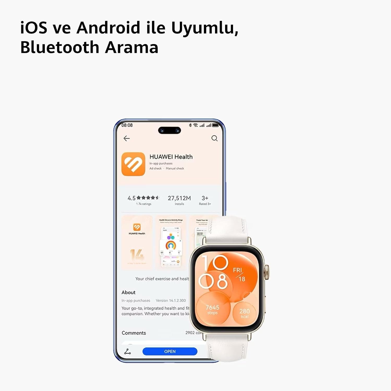 ساعت هوشمند HUAWEI مشکی با نمایشگر AMOLED 1.82 اینچی مدل WATCH FIT 3 ساعت هوشمند HUAWEI مشکی با نمایشگر AMOLED 1.82 اینچی مدل WATCH FIT 3