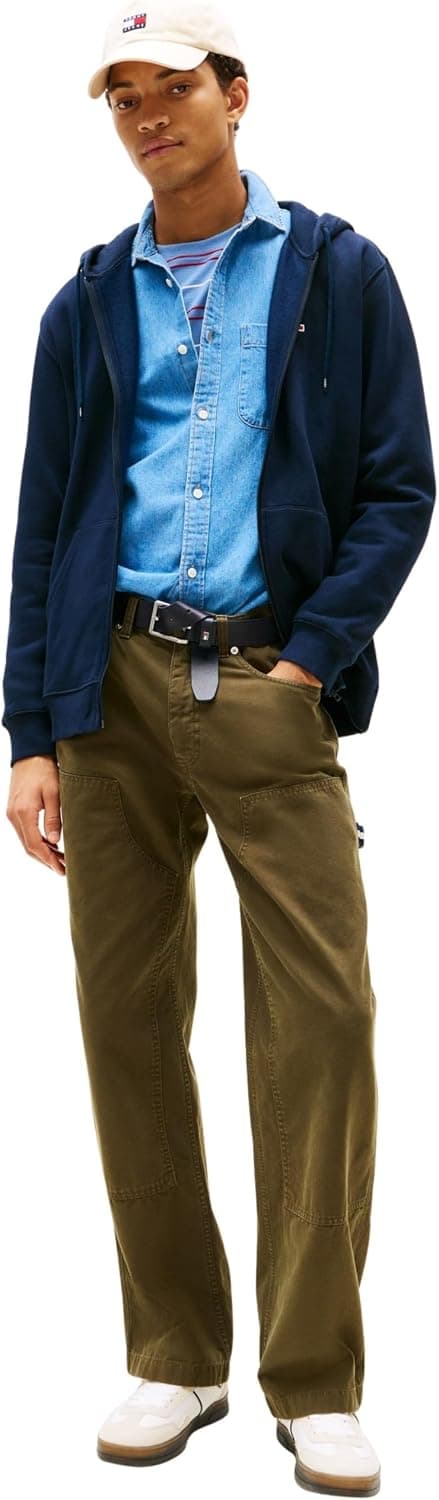 سوئیشرت کاپوشندار مردانه Tommy Jeans زیپدار مدل TJM REG S FLAG ZIP THRU سوئیشرت کاپوشندار مردانه Tommy Jeans زیپدار مدل TJM REG S FLAG ZIP THRU