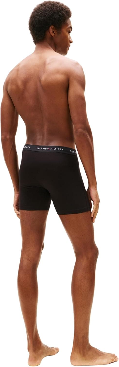 شورت باکسر بریف مردانه Tommy Hilfiger بسته 3P مدل DTM شورت باکسر بریف مردانه Tommy Hilfiger بسته 3P مدل DTM