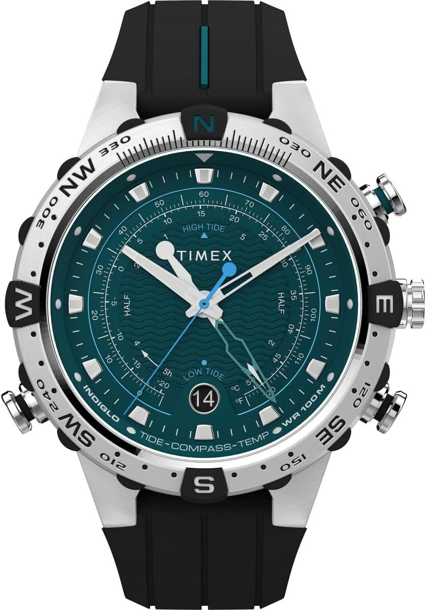 ساعت مچی مردانه Timex کوارتز آنالوگ Tide/Temp/Compass ساعت مچی مردانه Timex کوارتز آنالوگ Tide/Temp/Compass
