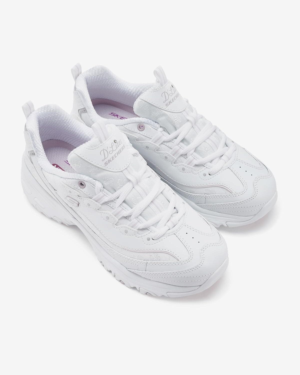 کفش اسنیکر زنانه Skechers D'LİTES FİNEST PİCK سفید مدل 150038 کفش اسنیکر زنانه Skechers D'LİTES FİNEST PİCK سفید مدل 150038