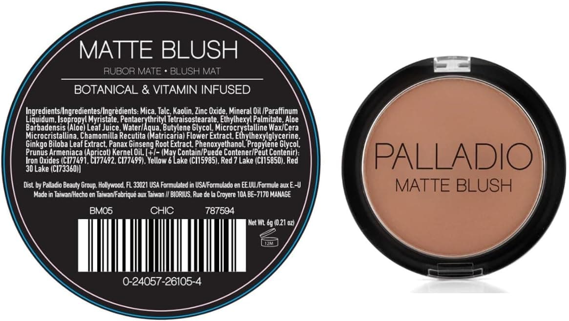 رژگونه مات Palladio مدل Chic رژگونه مات Palladio مدل Chic