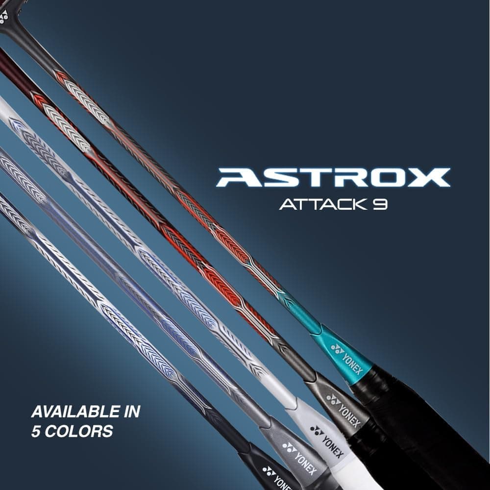 راکت بدمینتون YONEX خاکستری گانمتال مدل Astrox Attack 9 G4 4U ساخت هند راکت بدمینتون YONEX خاکستری گانمتال مدل Astrox Attack 9 G4 4U ساخت هند