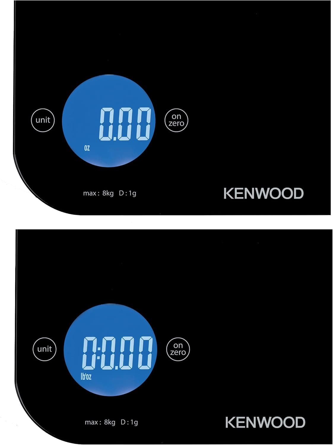 ترازو آشپزخانه دیجیتال Kenwood با ظرفیت 8Kg/22lbs، شیشه سکوریت 4MM، کنترل لمسی و مدل WEP50.000BK ترازو آشپزخانه دیجیتال Kenwood با ظرفیت 8Kg/22lbs، شیشه سکوریت 4MM، کنترل لمسی و مدل WEP50.000BK