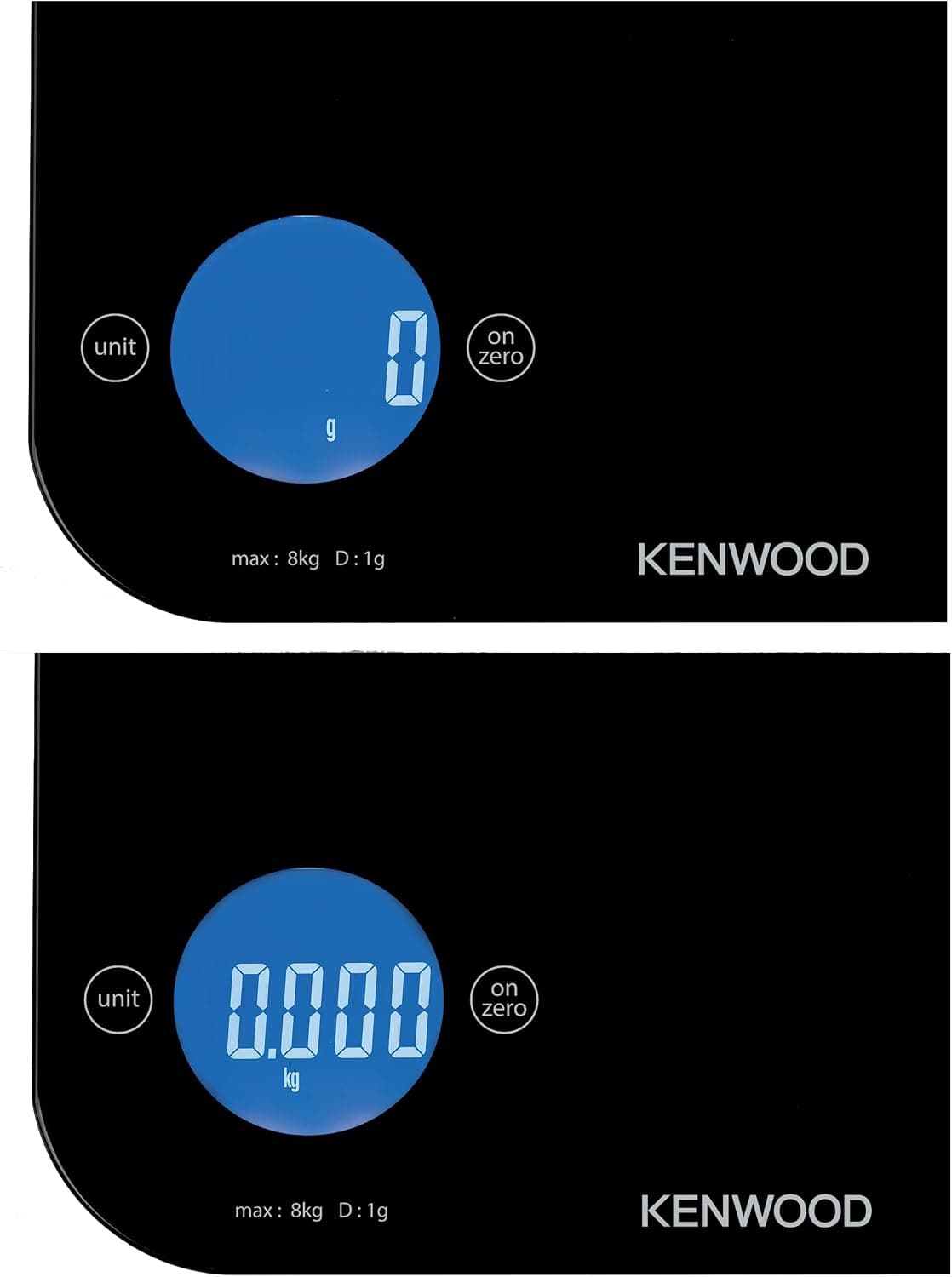 ترازو آشپزخانه دیجیتال Kenwood با ظرفیت 8Kg/22lbs، شیشه سکوریت 4MM، کنترل لمسی و مدل WEP50.000BK ترازو آشپزخانه دیجیتال Kenwood با ظرفیت 8Kg/22lbs، شیشه سکوریت 4MM، کنترل لمسی و مدل WEP50.000BK