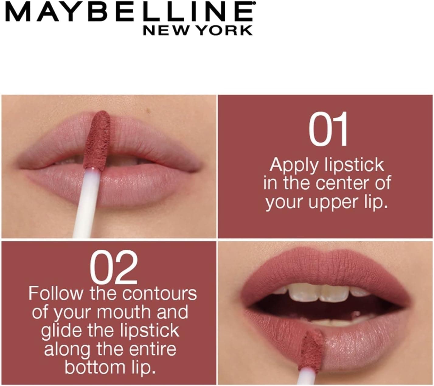 رژ لب مایع مَت Maybelline New York Sensational رنگ 02 شرابی ملایم 7 ml رژ لب مایع مَت Maybelline New York Sensational رنگ 02 شرابی ملایم 7 ml