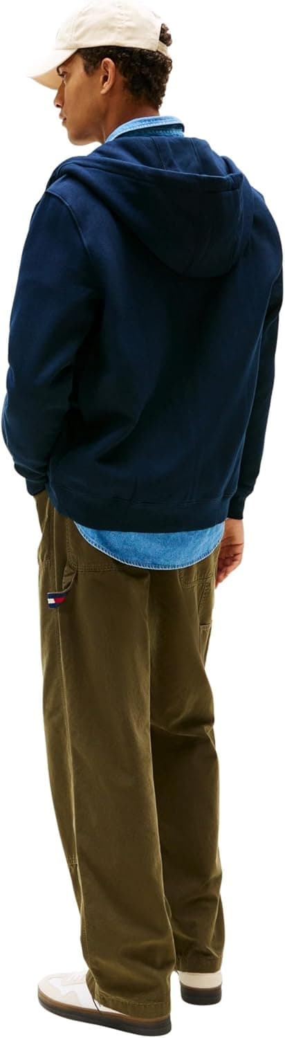 سوئیشرت کاپوشندار مردانه Tommy Jeans زیپدار مدل TJM REG S FLAG ZIP THRU سوئیشرت کاپوشندار مردانه Tommy Jeans زیپدار مدل TJM REG S FLAG ZIP THRU