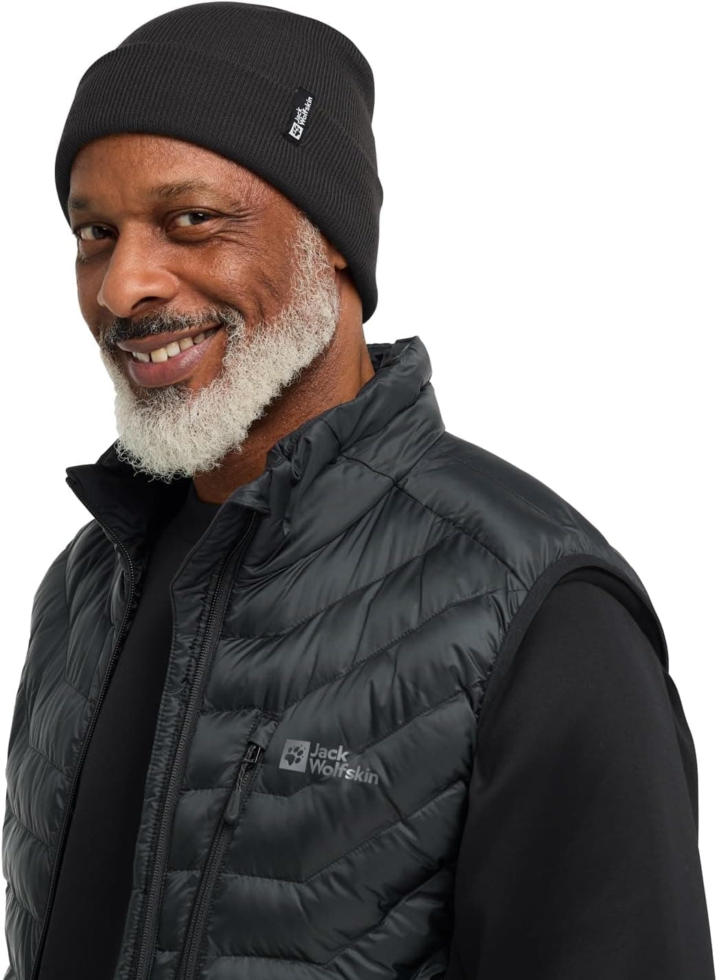 کلاه بافتنی یونیسکس بزرگسال Jack Wolfskin Rib Beanie شب کلاه بافتنی یونیسکس بزرگسال Jack Wolfskin Rib Beanie شب