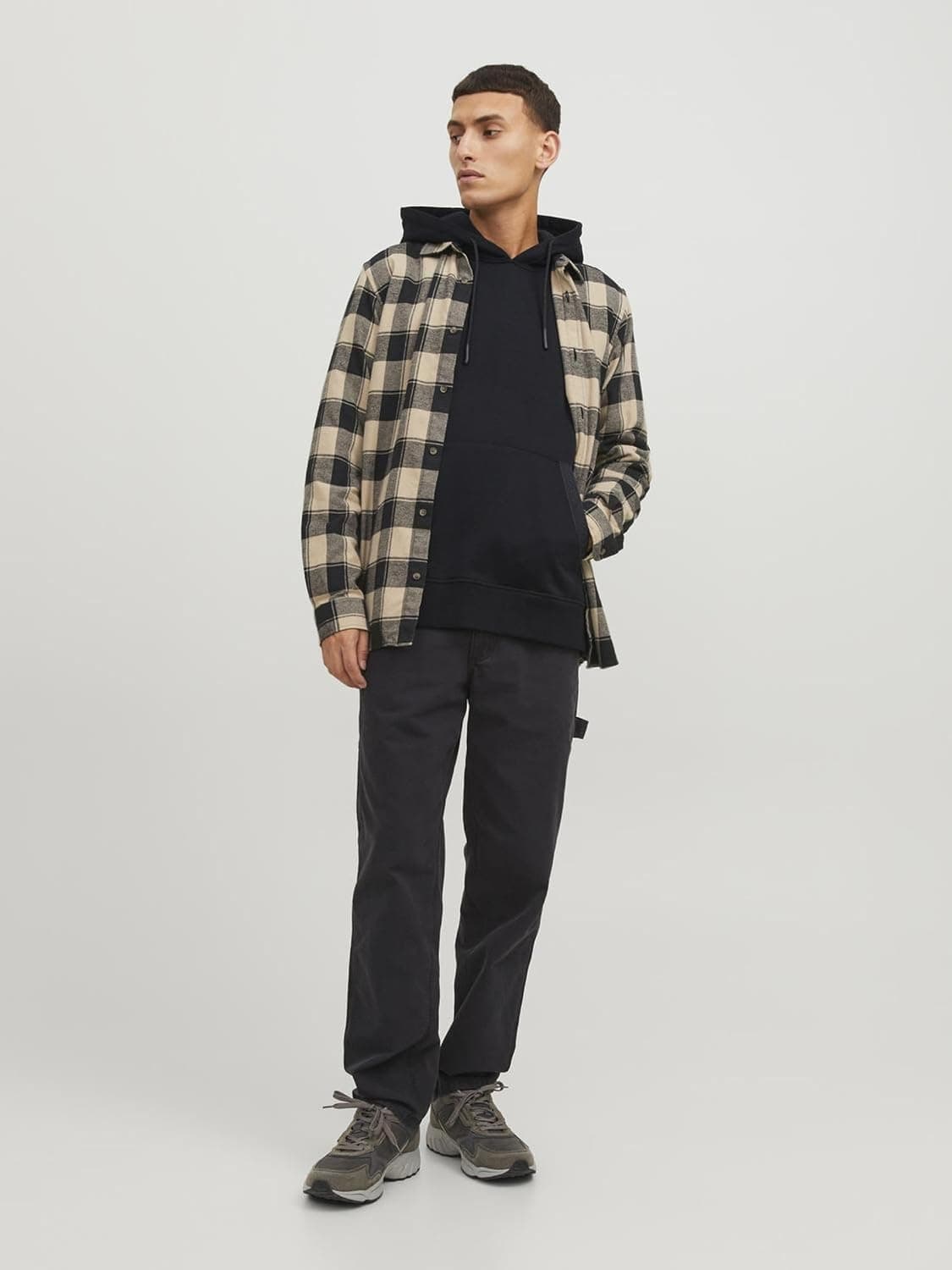 سوئیشرت کاپشندار مردانه JACK & JONES CORE JCOREACT مدل 12242176 سوئیشرت کاپشندار مردانه JACK & JONES CORE JCOREACT مدل 12242176