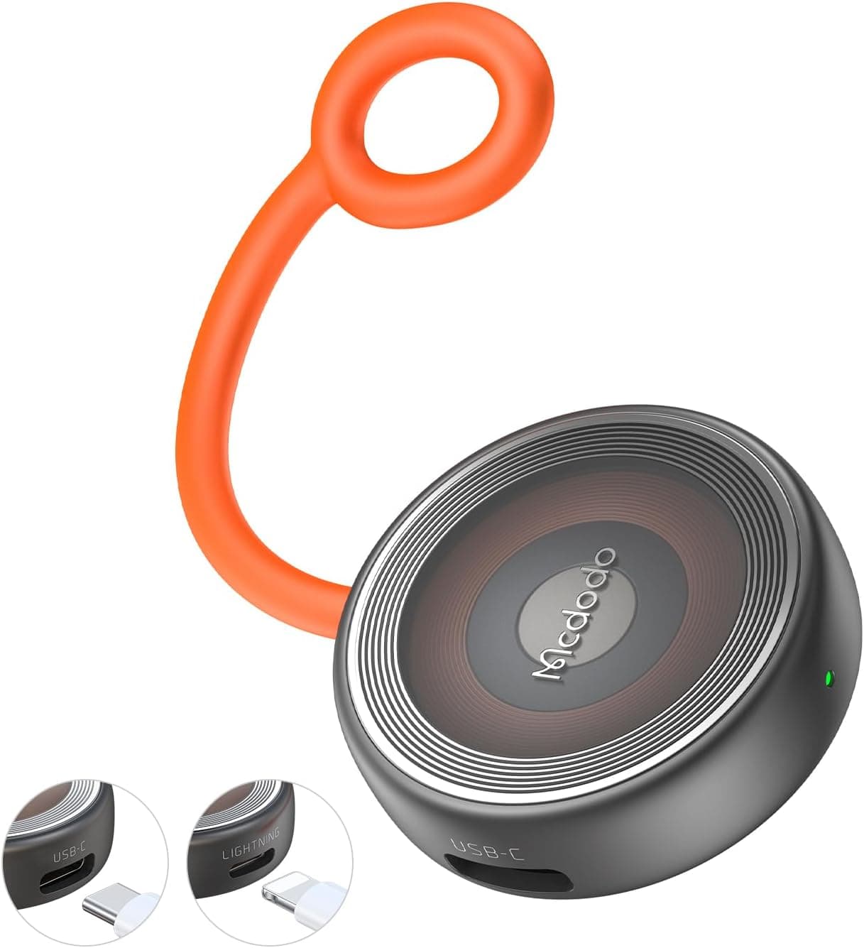 شارژر بیسیم مغناطیسی Mcdodo برای Apple Watch با USB-C و Lightning مشکی شارژر بیسیم مغناطیسی Mcdodo برای Apple Watch با USB-C و Lightning مشکی