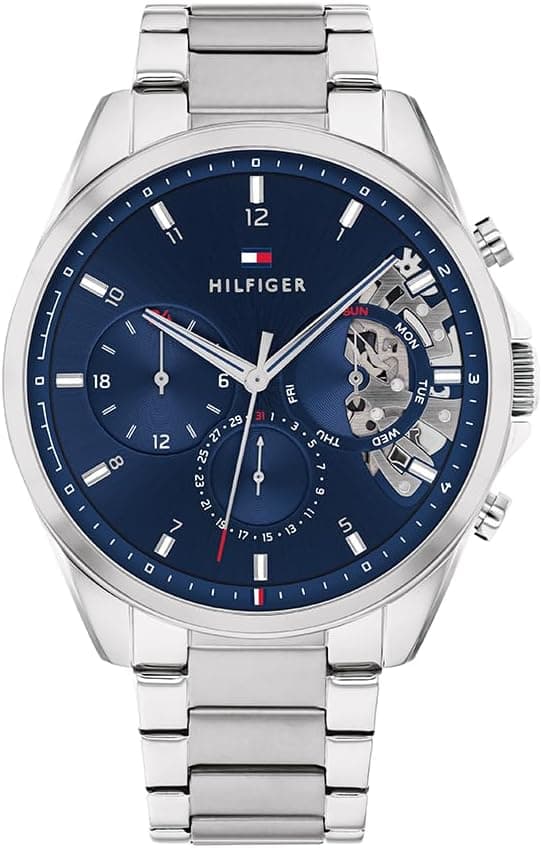 ساعت مچی مردانه Tommy Hilfiger کوارتز آنالوگ مولتیفانکشن بند مش استیل، زنجیری و چرمی ساعت مچی مردانه Tommy Hilfiger کوارتز آنالوگ مولتیفانکشن بند مش استیل، زنجیری و چرمی