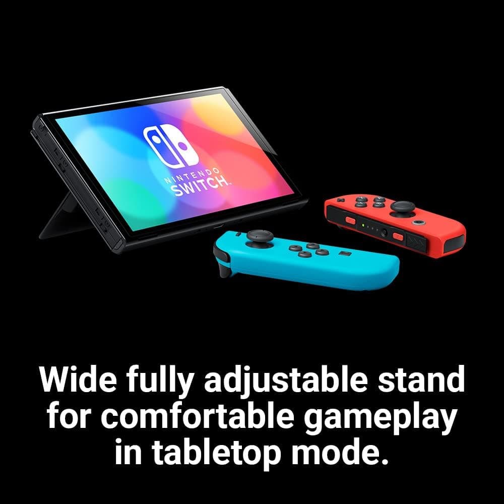 کنسول بازی Nintendo Switch مدل OLED، آبی نئونی/قرمز نئونی، نسخه بینالمللی کنسول بازی Nintendo Switch مدل OLED، آبی نئونی/قرمز نئونی، نسخه بینالمللی