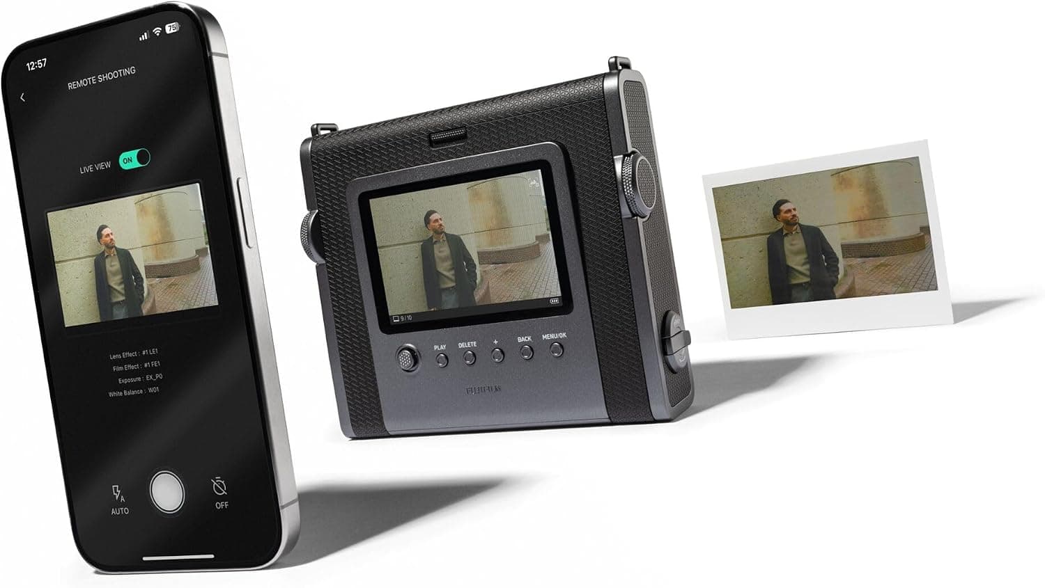 دوربین چاپ سریع و پرینتر ۲ در ۱ instax WIDE EVO با نمایشگر LCD پشتی دوربین چاپ سریع و پرینتر ۲ در ۱ instax WIDE EVO با نمایشگر LCD پشتی