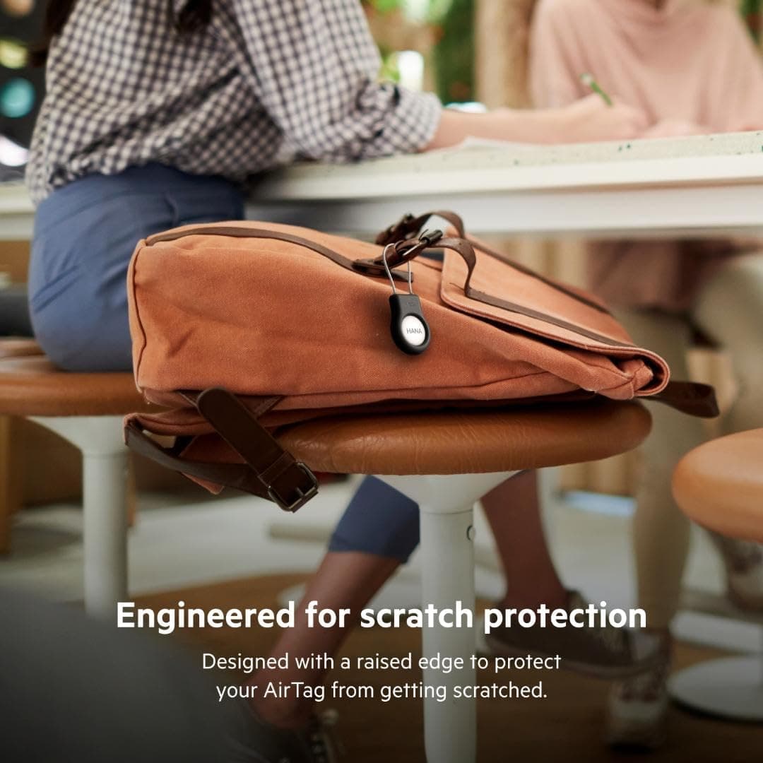کاور محافظ Belkin AirTag با بند سیمی، نگهدارنده ایمن، ضد خش، مشکی کاور محافظ Belkin AirTag با بند سیمی، نگهدارنده ایمن، ضد خش، مشکی
