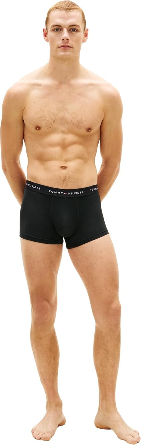 باکسر مردانه Tommy Hilfiger کمرکوتاه ترانک 3P باکسر مردانه Tommy Hilfiger کمرکوتاه ترانک 3P