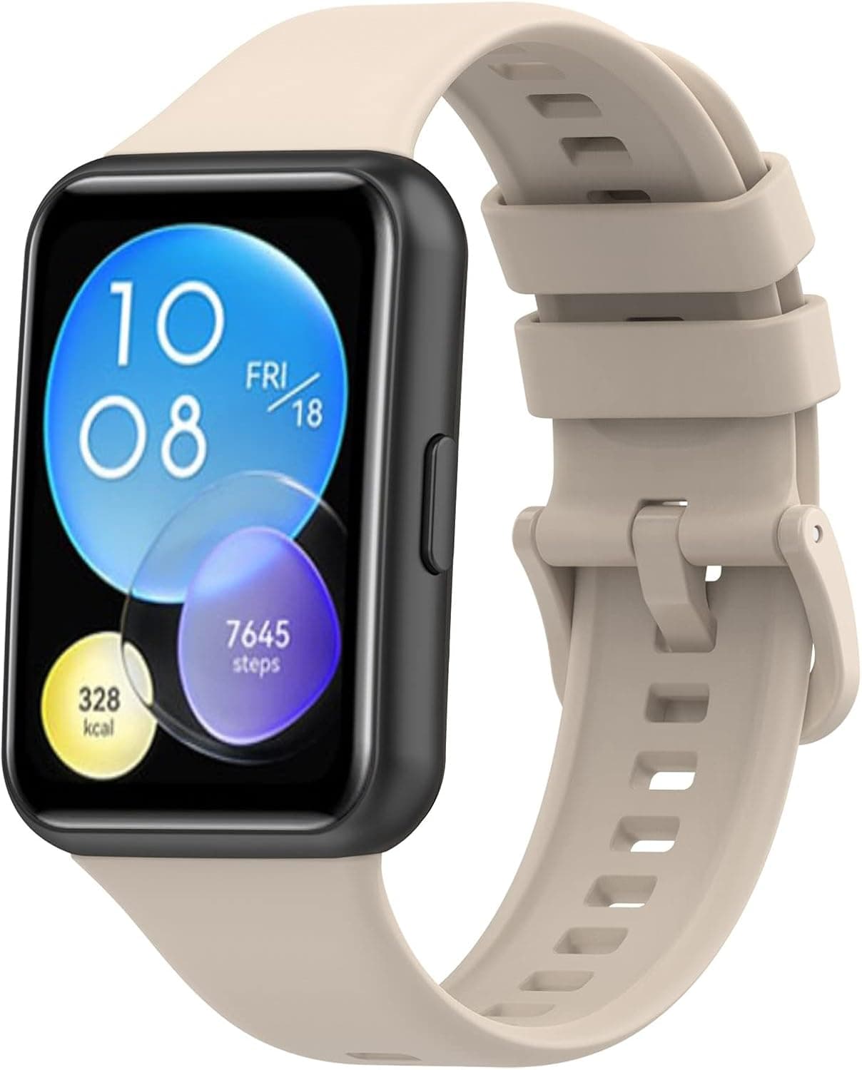 بند یدکی ساعت Wownadu سیلیکونی سازگار با Huawei Watch Fit 2/Active/Elegant زنانه و مردانه سفید Lunar بدون ساعت بند یدکی ساعت Wownadu سیلیکونی سازگار با Huawei Watch Fit 2/Active/Elegant زنانه و مردانه سفید Lunar بدون ساعت