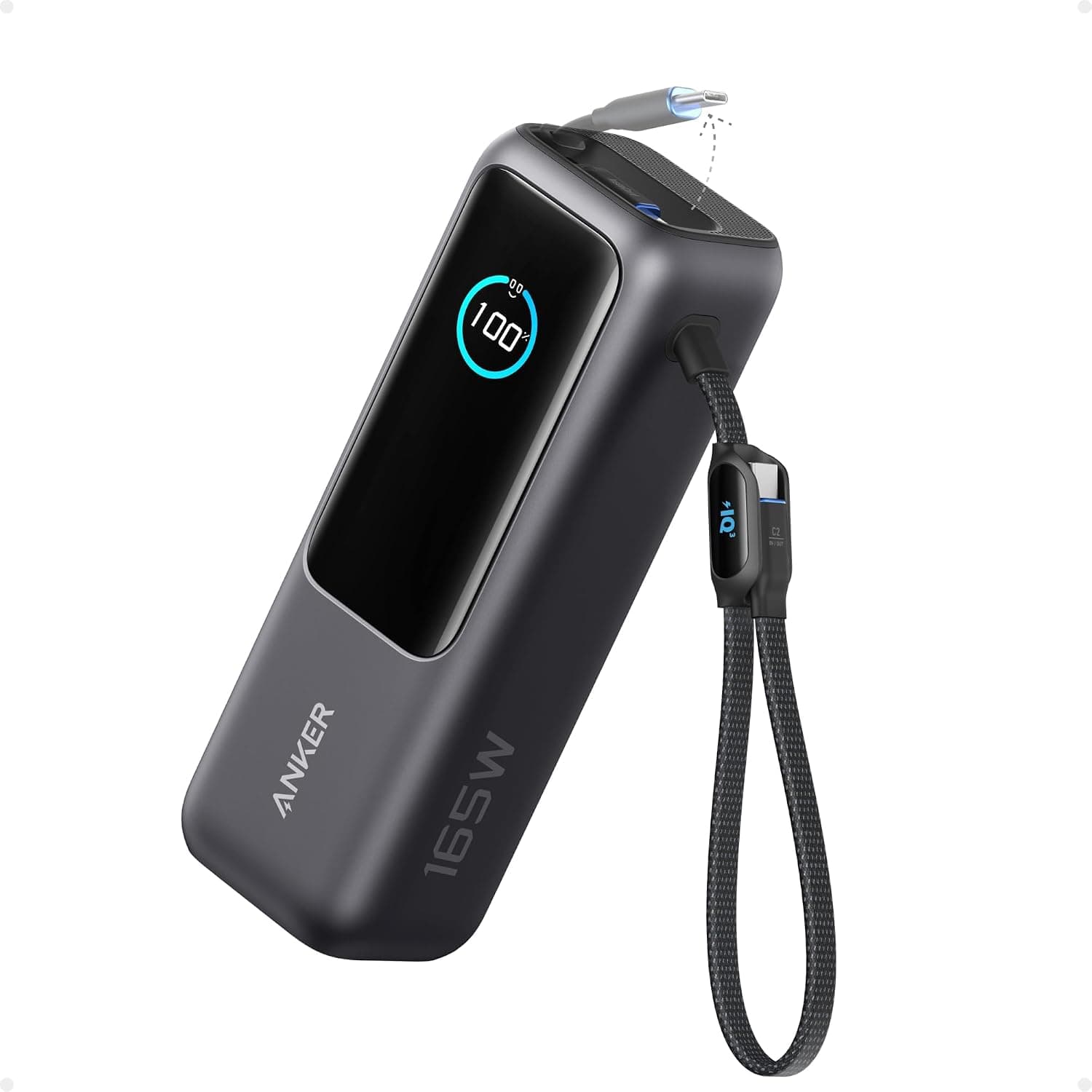 پاوربانک لپتاپ Anker با ظرفیت 25,000mAh و توان خروجی کلی 165W پاوربانک لپتاپ Anker با ظرفیت 25,000mAh و توان خروجی کلی 165W