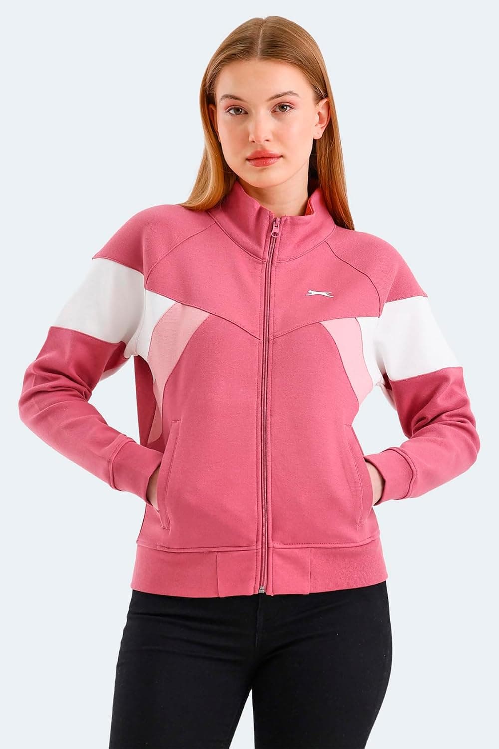 سویشرت Slazenger VICTORY یقهایستاده زیپدار جیبدار مدل ST24WK013 سویشرت Slazenger VICTORY یقهایستاده زیپدار جیبدار مدل ST24WK013