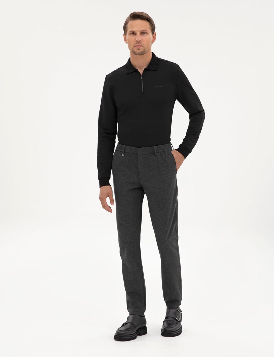 شلوار مردانه Pierre Cardin زغالی مدل 50317639-VR006 شلوار مردانه Pierre Cardin زغالی مدل 50317639-VR006