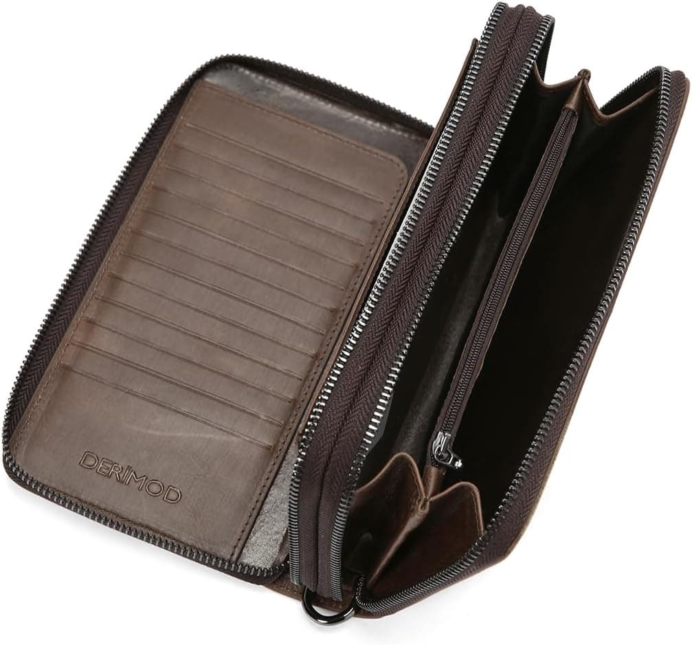 کیف دستی مردانه Derimod چرمی با محفظه موبایل مدل 23WBD3100CR کیف دستی مردانه Derimod چرمی با محفظه موبایل مدل 23WBD3100CR