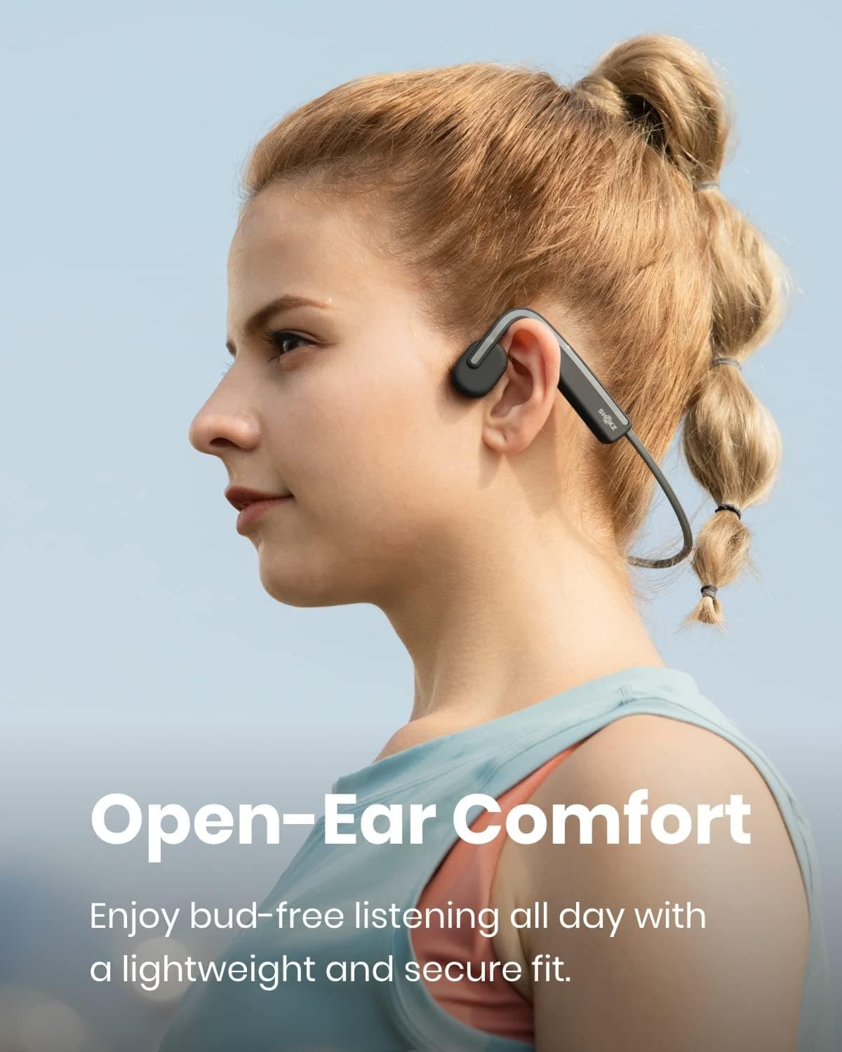 هدفون استخوانی گوشباز بیسیم SHOKZ مدل OpenMove خاکستری هدفون استخوانی گوشباز بیسیم SHOKZ مدل OpenMove خاکستری