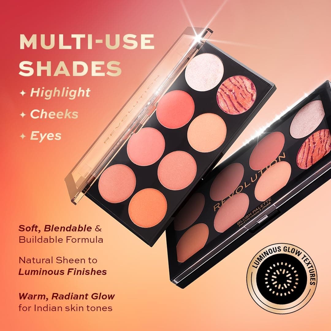 پالت رژگونه Makeup Revolution Ultra Blush با رنگ ادویه داغ پالت رژگونه Makeup Revolution Ultra Blush با رنگ ادویه داغ