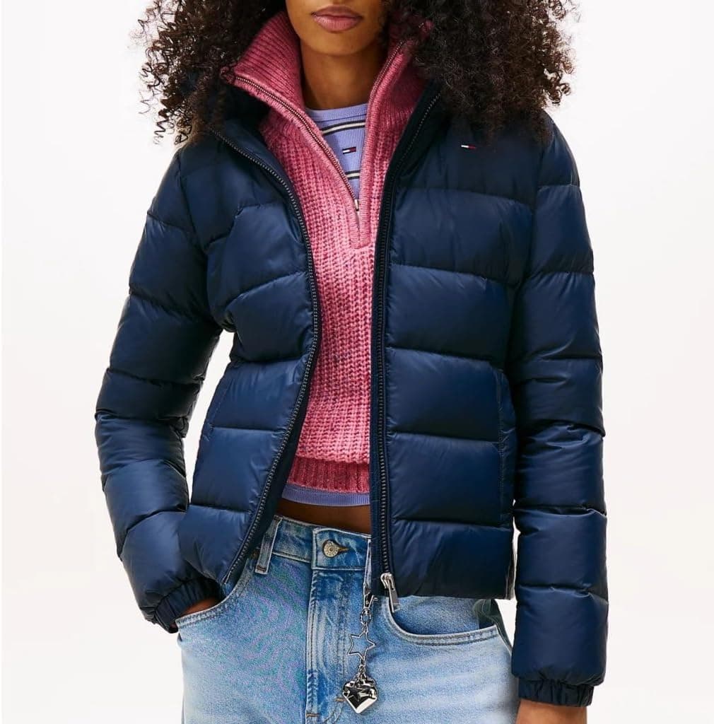 کاپشن پر زنانه Tommy Jeans کلاهدار مدل TJW BASIC EXT کاپشن پر زنانه Tommy Jeans کلاهدار مدل TJW BASIC EXT