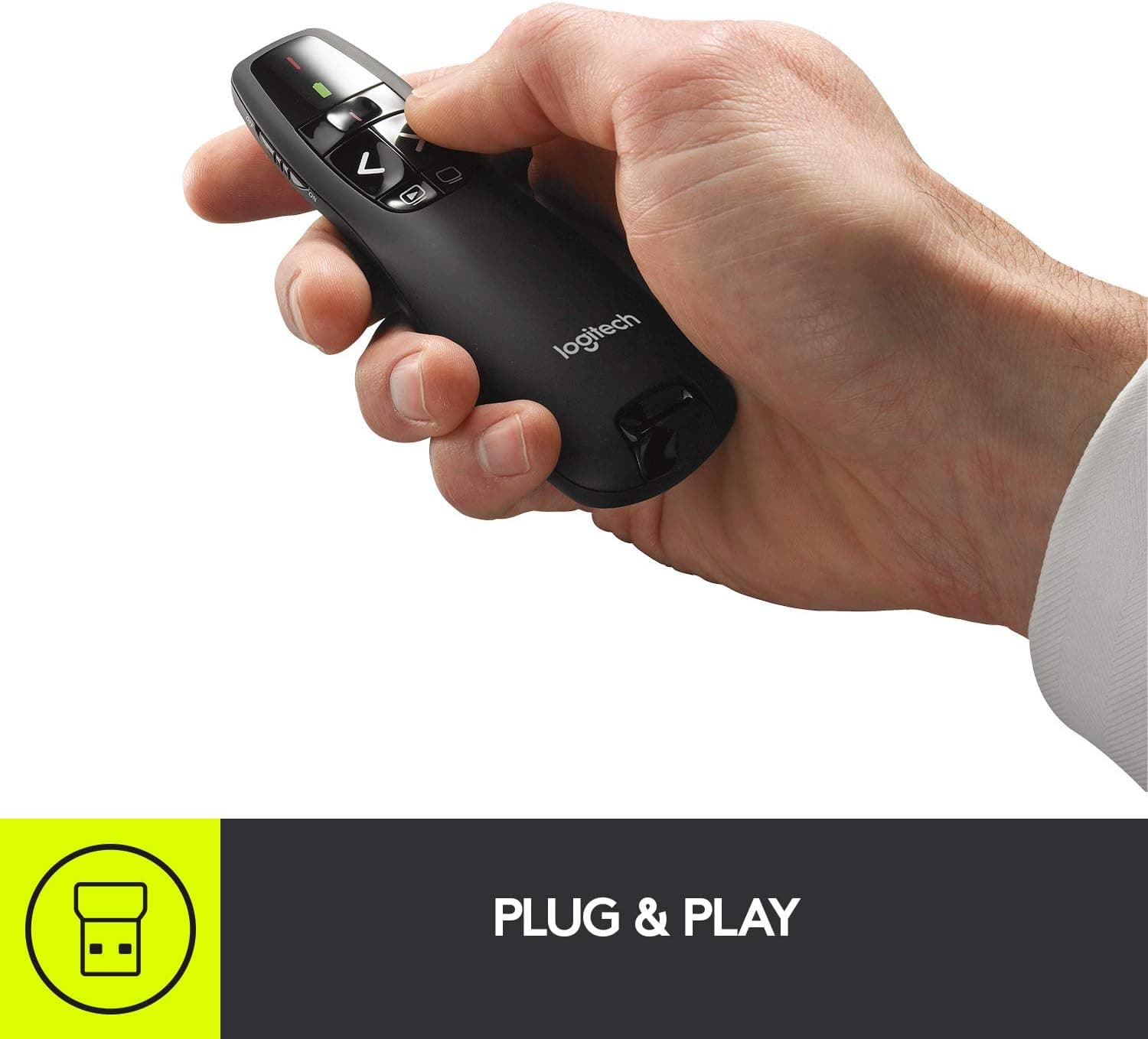 ریموت ارائه بیسیم Logitech با نشانگر لیزری مدل R400 ریموت ارائه بیسیم Logitech با نشانگر لیزری مدل R400