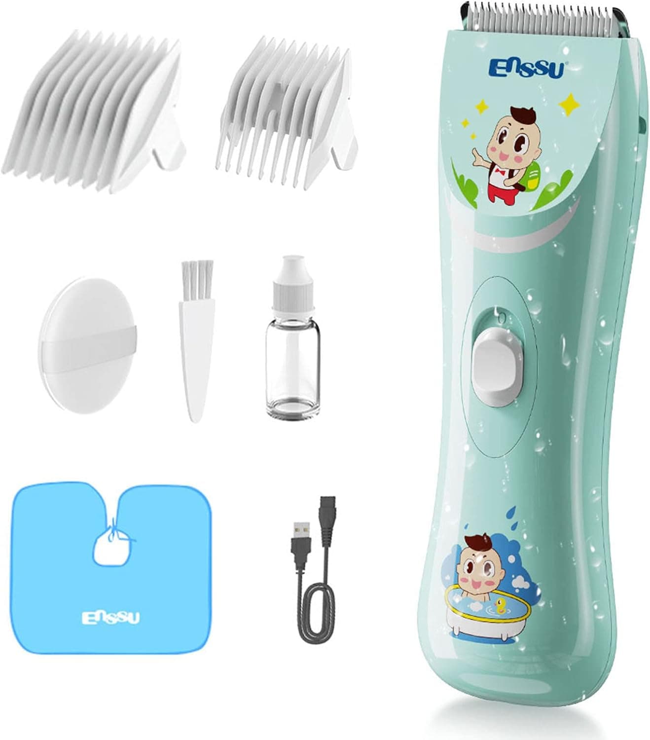 ماشین اصلاح موی کودک ENSSU بیصدا شارژی ماشین اصلاح موی کودک ENSSU بیصدا شارژی