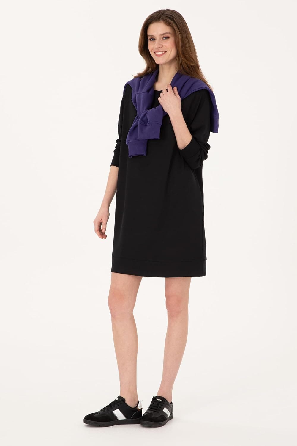 پیراهن زنانه U.S. POLO ASSN. مشکی بافتنی مدل 50313438-VR046 پیراهن زنانه U.S. POLO ASSN. مشکی بافتنی مدل 50313438-VR046