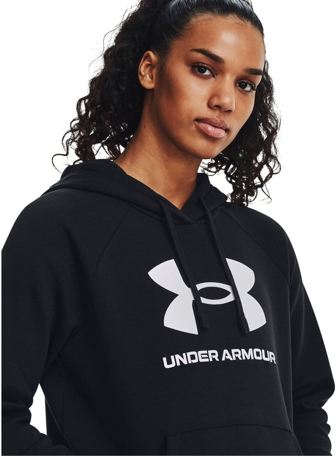 سویشرت زنانه Under Armour کلاهدار پلار با لوگوی بزرگ سویشرت زنانه Under Armour کلاهدار پلار با لوگوی بزرگ