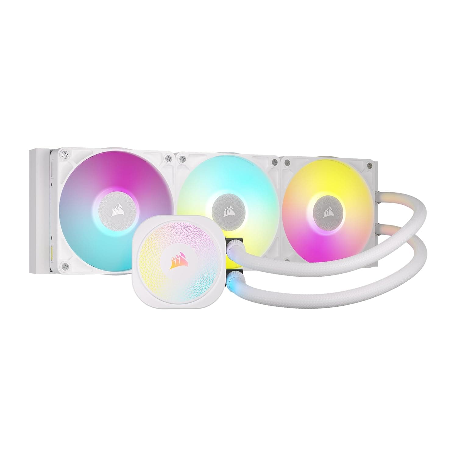 خنککننده مایع پردازنده Corsair iCUE LINK TITAN 360 RX RGB 360mm سفید مدل CW-9061021-WW خنککننده مایع پردازنده Corsair iCUE LINK TITAN 360 RX RGB 360mm سفید مدل CW-9061021-WW