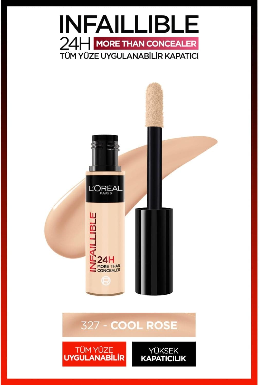 کانسیلر مناسب استفاده روی تمام صورت L'Oreal Paris Infaillible مدل 327 Cool Rose کانسیلر مناسب استفاده روی تمام صورت L'Oreal Paris Infaillible مدل 327 Cool Rose