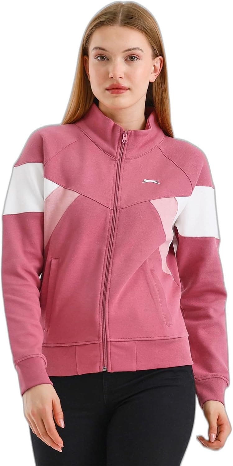 سویشرت Slazenger VICTORY یقهایستاده زیپدار جیبدار مدل ST24WK013 سویشرت Slazenger VICTORY یقهایستاده زیپدار جیبدار مدل ST24WK013