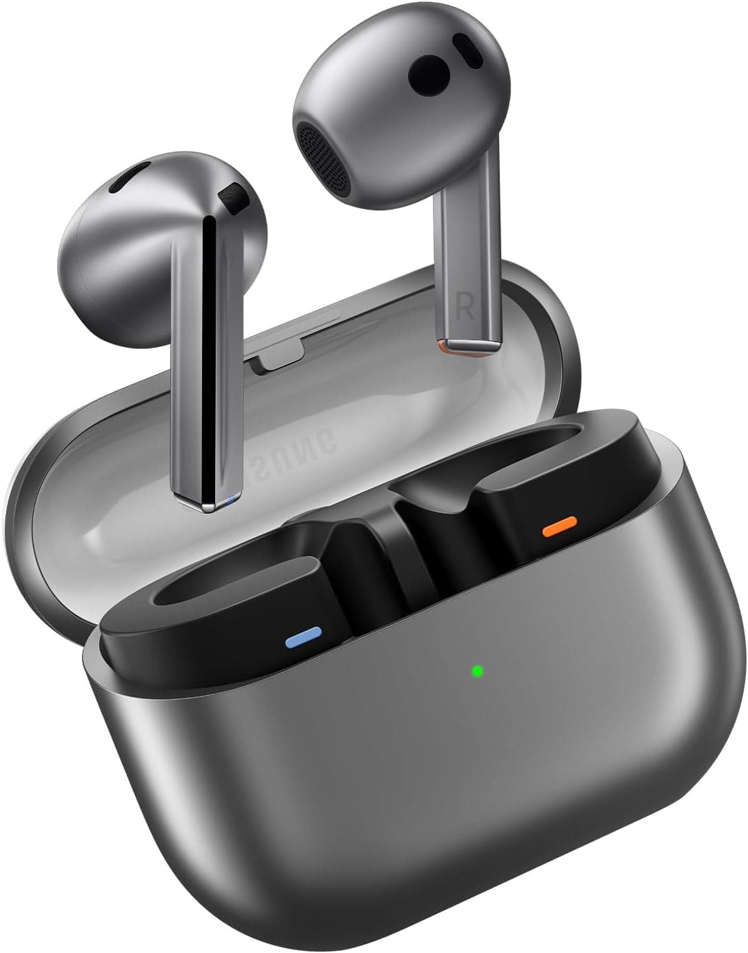 هندزفری بیسیم Samsung نقرهای با قابلیت حذف نویز فعال Galaxy Buds3 هندزفری بیسیم Samsung نقرهای با قابلیت حذف نویز فعال Galaxy Buds3