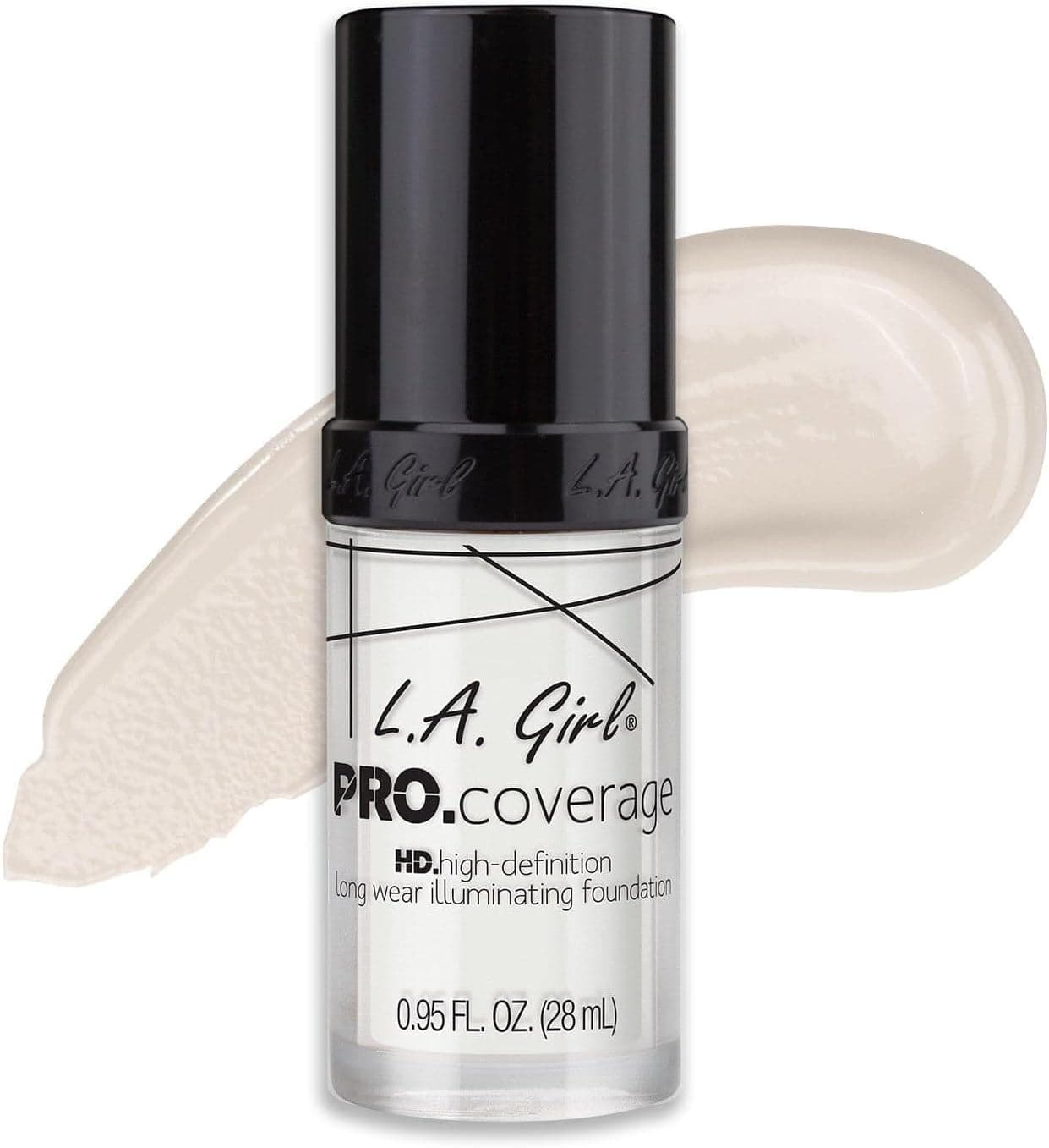 فاندیشن مایع L.A Girl Pro Coverage Luminous رنگ سفید فاندیشن مایع L.A Girl Pro Coverage Luminous رنگ سفید